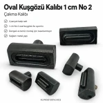 Oval Kuşgözü Kalıbı 1 cm No 2 Çakma Kalıbı KLPK0010OVLNO2