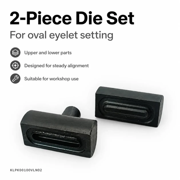Oval Kuşgözü Kalıbı 1 cm No 2 Çakma Kalıbı, tekstil ve deri ürünlerde kullanıma uygun, yüksek kaliteli metal malzeme ile