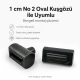 Oval Kuşgözü Kalıbı 1 cm No 2 Çakma Kalıbı, tekstil ve deri ürünlerde kullanıma uygun, yüksek kaliteli metal malzeme ile