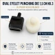 Oval Eyelet Punching Die 15 mm / 0.59 in KLPK0015OVLDELNO3 for precise grommet installation on various materials