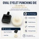 Oval Eyelet Punching Die 15 mm / 0.59 in KLPK0015OVLDELNO3 for precise grommet installation on various materials