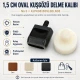 Oval Eyelet Punching Die 15 mm / 0.59 in KLPK0015OVLDELNO3 for precise grommet installation on various materials