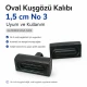 Oval Kuşgözü Kalıbı 1,5 cm No 3 Çakma Kalıbı KLPK0015OVLNO3