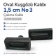 Oval Kuşgözü Kalıbı 1,5 cm No 3 Çakma Kalıbı KLPK0015OVLNO3