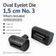 Oval Kuşgözü Kalıbı 1,5 cm No 3 Çakma Kalıbı KLPK0015OVLNO3