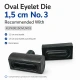 Oval Kuşgözü Kalıbı 1,5 cm No 3 Çakma Kalıbı KLPK0015OVLNO3