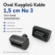 Oval Kuşgözü Kalıbı 1,5 cm No 3 Çakma Kalıbı KLPK0015OVLNO3