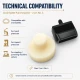 Oval Eyelet Punching Die 20 mm / 0.79 in for installing grommets in fabric, leather, and paper