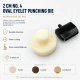 Oval Eyelet Punching Die 20 mm / 0.79 in for installing grommets in fabric, leather, and paper