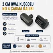 Oval Grommet 2 cm 25/32" Mounting Die KLPK0020OVLNO4