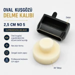 Oval Eyelet Drilling Die 25 mm / 0.98 in KLPK0025OVLDELNO5