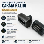 Oval Kuşgözü 2,5 cm No 5 Kalıbı Çakma Kalıbı KLPK0025OVLNO5