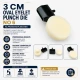 Oval Eyelet Punching Die 30 mm / 1.18 in for installing grommets on fabric, leather, and paper