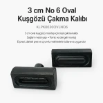 Kuşgözü Kalıbı 3 cm No 6 Oval Kuşgözü Çakma Kalıbı KLPK0030OVLNO6