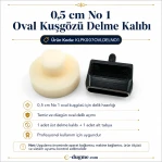 Oval Eyelet Punching Die 5 mm / 0.20 in KLPK007OVLDELNO1