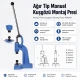 Manuel Pres Kuşgözü Montaj Presi M00101, hafif tip darbeli pres, metal yapı, tekstil ve deri uygulamaları için ideal