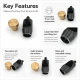 16 mm / 0.63 in Hole Punching Die for precise large hole preparation in tarpaulin, leather, and technical textiles