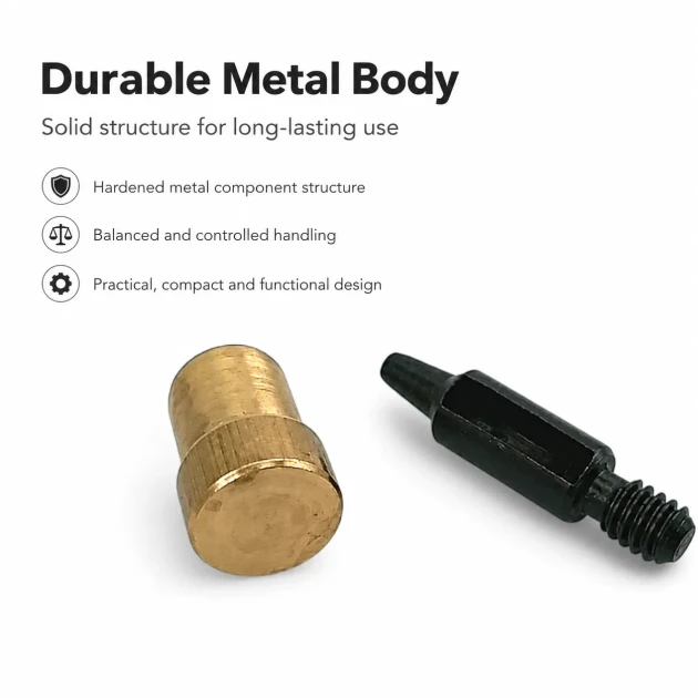 2 mm / 0.08 in Hole Cutter for precise cutting in leather, fabrics, and micro hardware