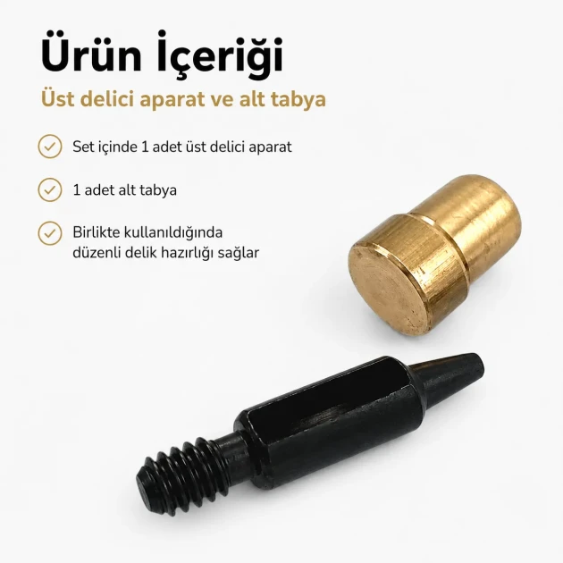 2 mm / 0.08 in Hole Cutter for precise cutting in leather, fabrics, and micro hardware