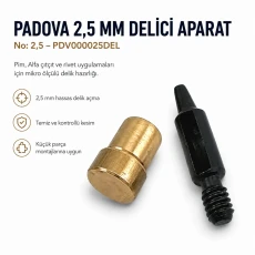 2.5 mm / 0.10 in Hole Cutter for Pins, Snap Fasteners, Rivets and Small Hardware PDV000025DEL