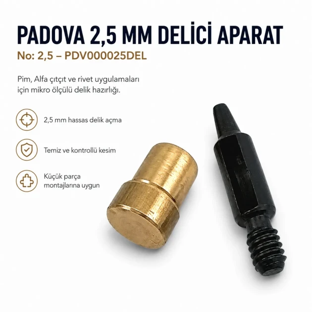Hole Cutter 2.5 mm - 0,10" Hole Puncher No 2.5 PDV00025DEL