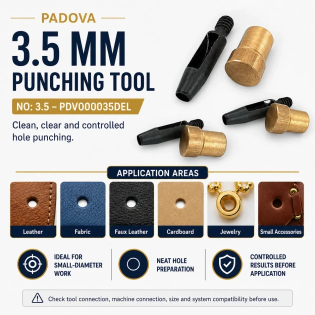 Hole Cutter 3.5 mm - 0,14" Hole Puncher No 3.5 PDV00035DEL
