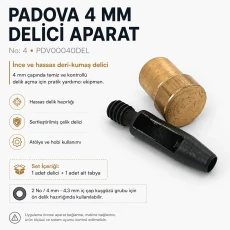4 mm / 0.16 in Hole Cutter for Fine Leather, Fabric and Eyelet Hole Preparation PDV00040DEL