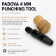 4 mm hole cutter for leather and fabric, precise punching tool for eyelet and rivet preparation