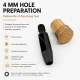 4 mm hole cutter for leather and fabric, precise punching tool for eyelet and rivet preparation