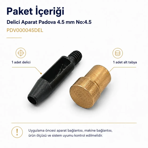 4.5 mm Hole Cutter for precise punching in leather and fabric