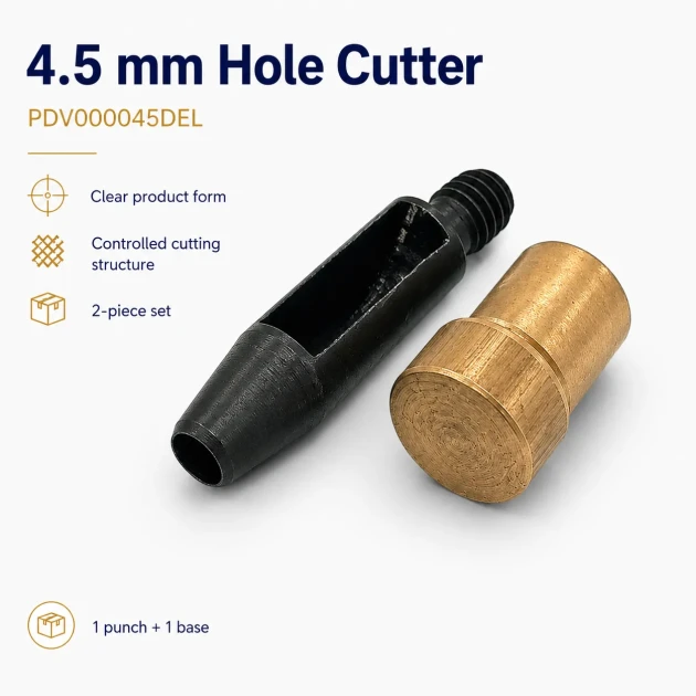 4.5 mm Hole Cutter for precise punching in leather and fabric