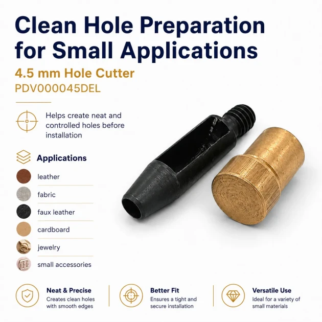 4.5 mm Hole Cutter for precise punching in leather and fabric