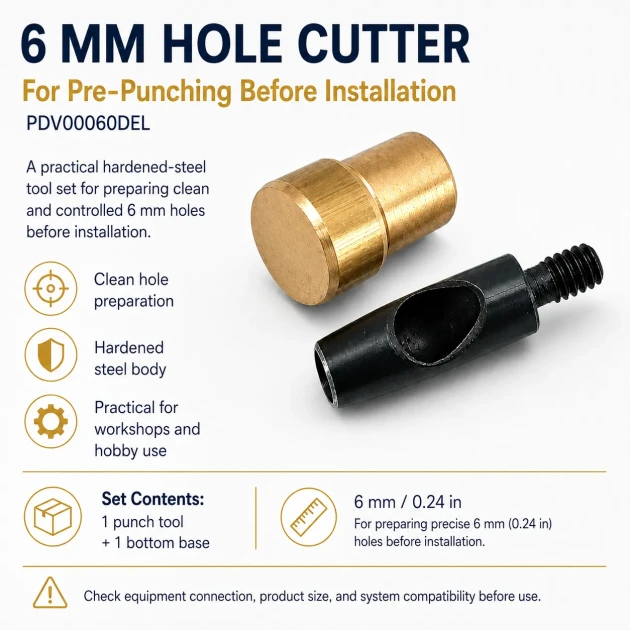Hole Cutter 6 mm - 0,24" Hole Puncher No 6 PDV00060DEL
