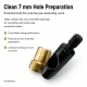 7 mm hole cutter for fabric, leather, and synthetic materials - durable steel construction for precise hole preparation