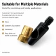 7 mm hole cutter for fabric, leather, and synthetic materials - durable steel construction for precise hole preparation