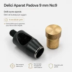 Delici Aparat Padova 9 mm No:9 – Kumaş ve Deri İçin Profesyonel Delik Açma Aracı PDV00090DEL