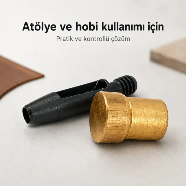 Padova Delici Aparat 10 mm, sertleştirilmiş çelikten yapılmış, çanta ve kemer projeleri için ideal delici aparat