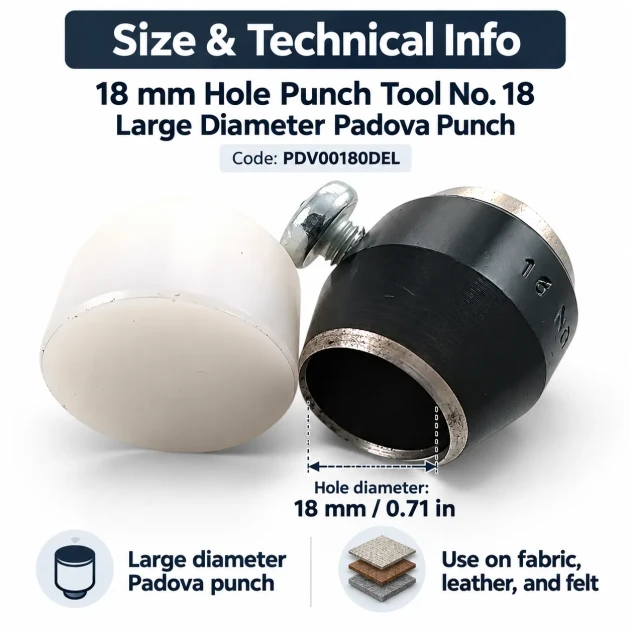 18 mm büyük çap delik açma aparatı PDV00180DEL
