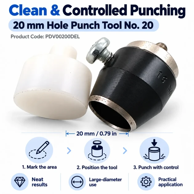 20 mm büyük çap delik açma aparatı PDV00200DEL