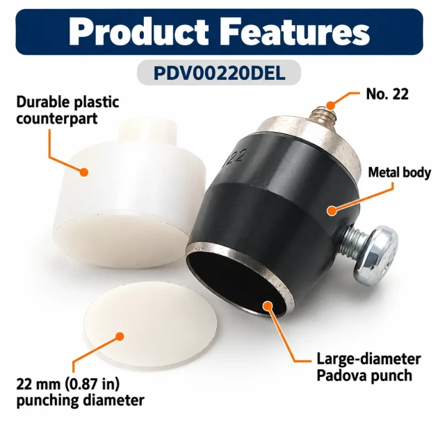 22 mm profesyonel delik açma aparatı PDV00220DEL