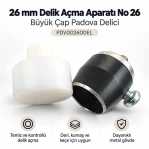 26 mm Delik Açma Aparatı No 26 – Büyük Çap Padova Delici PDV00260DEL