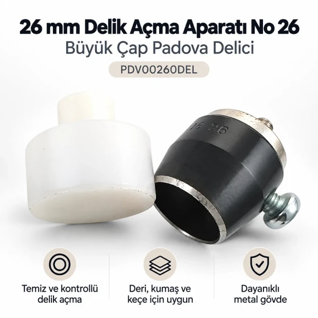 26 mm delik açma aparatı PDV00260DEL