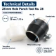 28 mm delik açma aparatı PDV00280DEL
