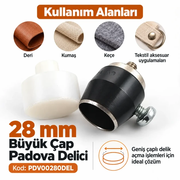 28 mm delik açma aparatı PDV00280DEL