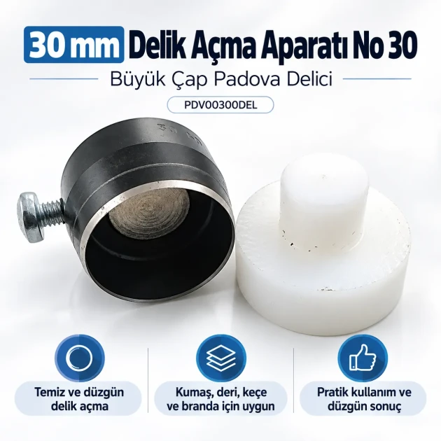 30 mm delik açma aparatı PDV00300DEL