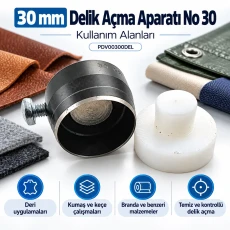 30 mm Delik Açma Aparatı No 30 – Büyük Çap Padova Delici PDV00300DEL