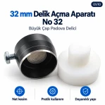32 mm Delik Açma Aparatı No 32 – Büyük Çap Padova Delici PDV00320DEL