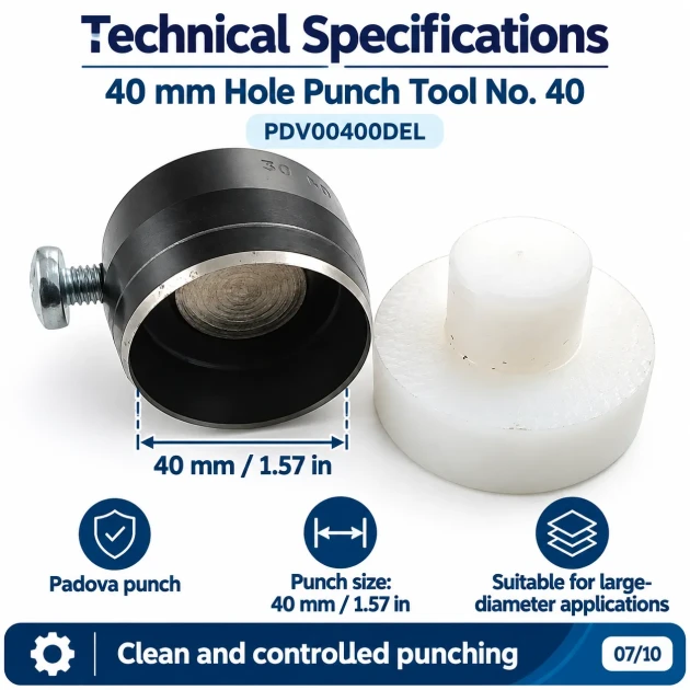 40 mm delik açma aparatı PDV00400DEL