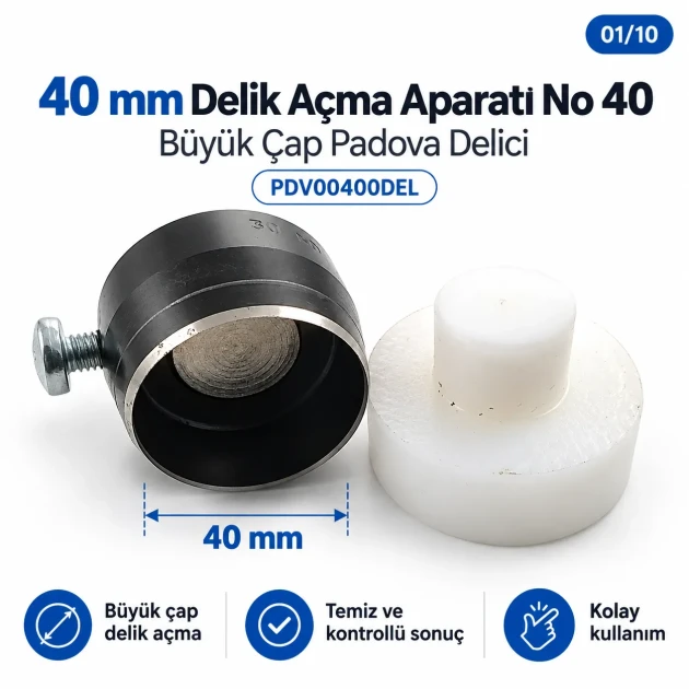 40 mm delik açma aparatı PDV00400DEL
