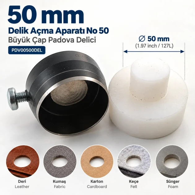 50 mm delik açma aparatı PDV00500DEL